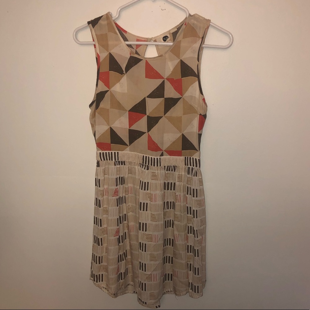 Roxy Geometric Sheer Beach Dress